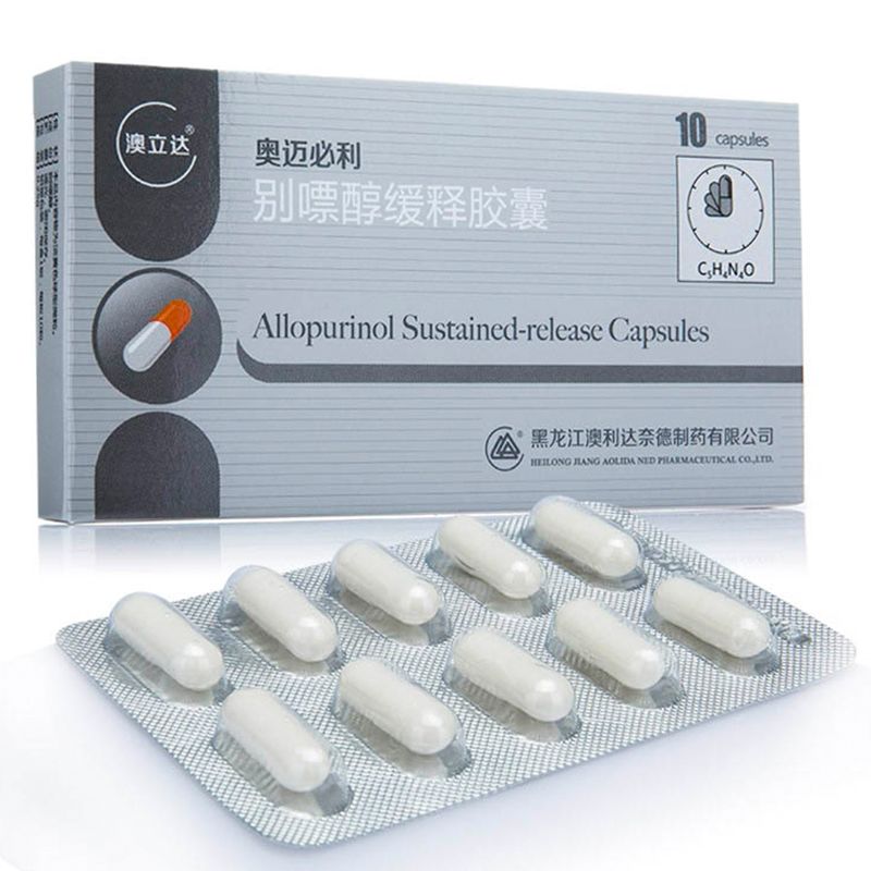 奥迈必利别嘌醇缓释胶囊说明书图片适应症用法用量不良反应吃别嘌醇缓释胶囊效果